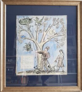 Стоян Венев Резточителство Търтей Консерватор 37х43,5 №250 с рамка