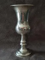 СТРАХОТНА Чаша сребърна бокал 1916 г. Бирмингам Англия