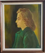 Любен Бояджиев Жената на художника 1949г 45х54 нр.40 №20 -360лв при Павел 450