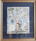 Стоян Венев Резточителство Търтей Консерватор 37х43,5 №250 с рамка